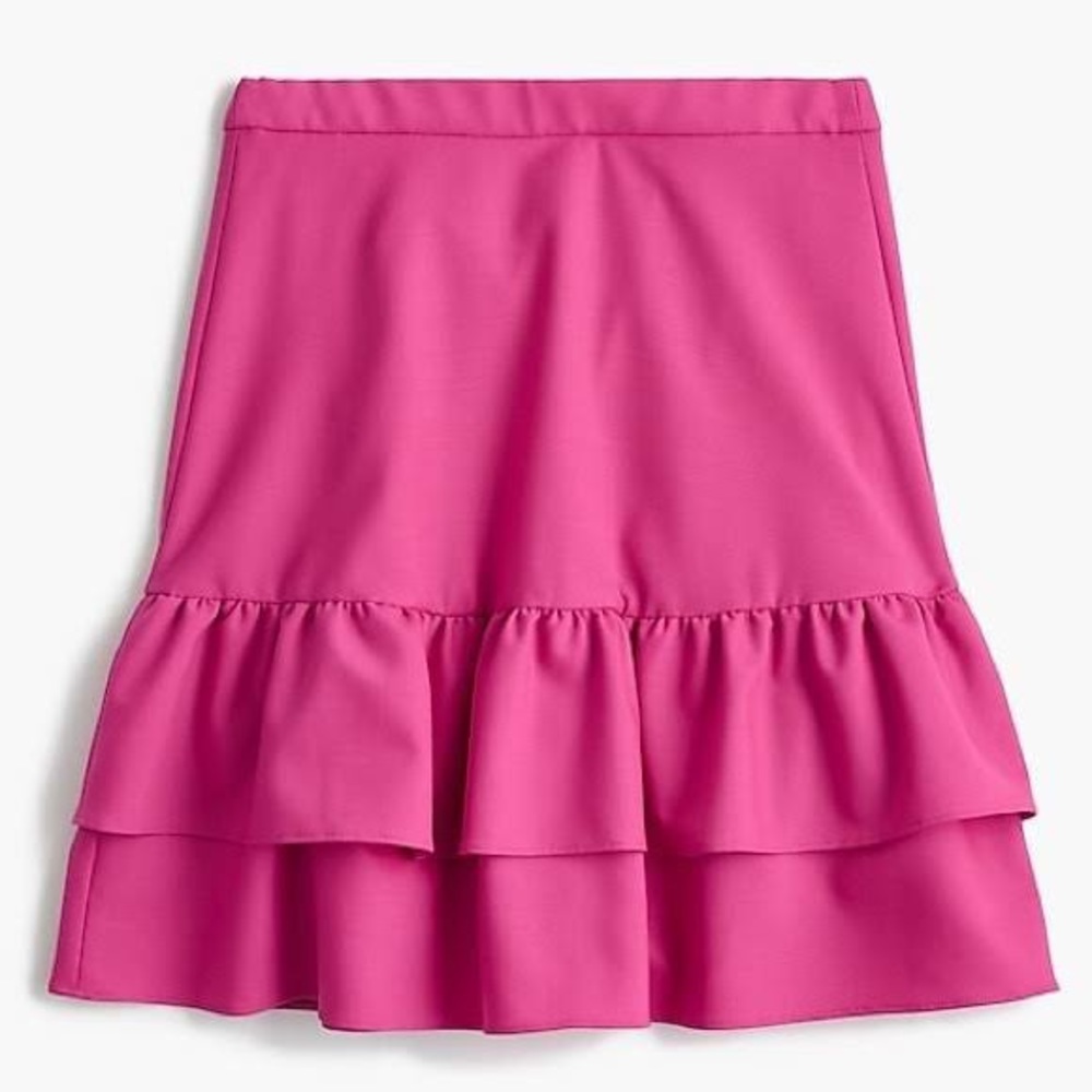 J. Crew Pink Wool Skirt